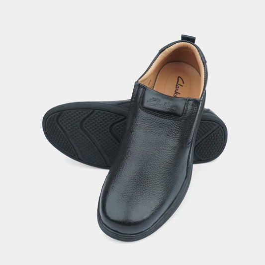 Walkmoc Medicated Leather Shoes - 1375 - Black