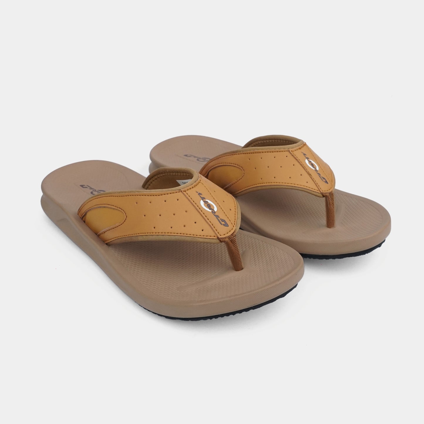 Walkmoc Mens Medicated Slippers G-062 Brown