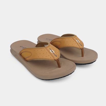 Walkmoc Mens Medicated Slippers G-062 Brown