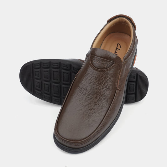 Walkmoc Casual Leather Shoes 1102 - Coffee