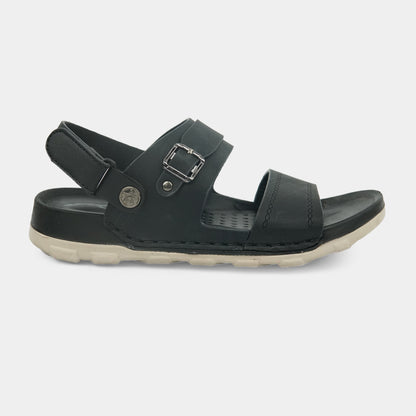 Kids Soft & Stylish Microfiber Sandals- 1-Black