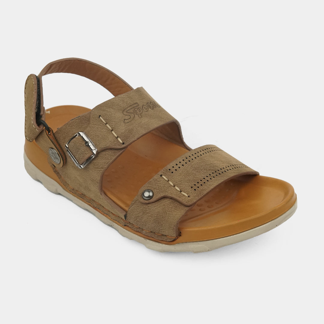 Kids Soft & Stylish Microfiber Sandals- 2-Soft Brown
