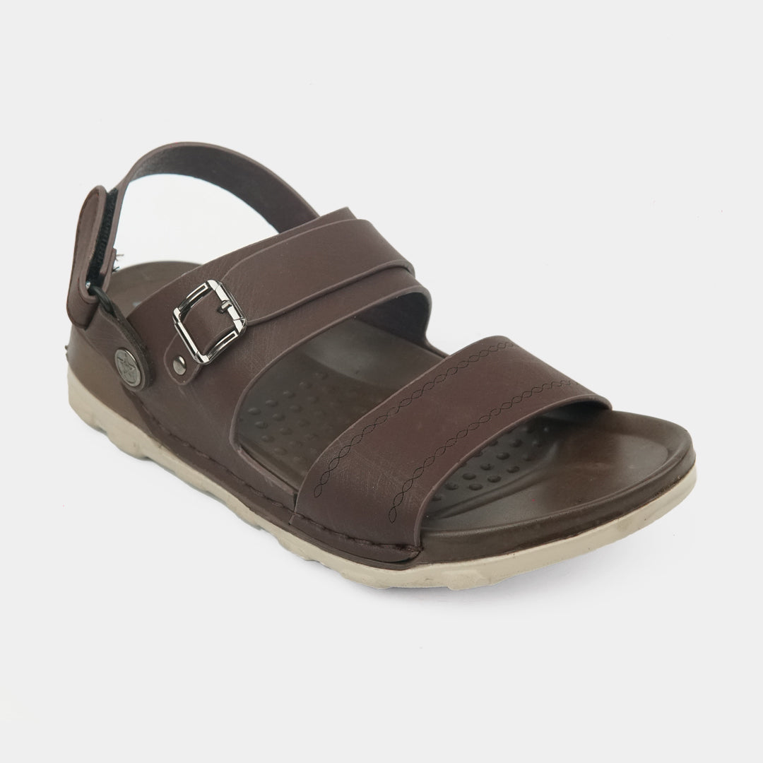 Kids Soft & Stylish Microfiber Sandals- 3-Brown