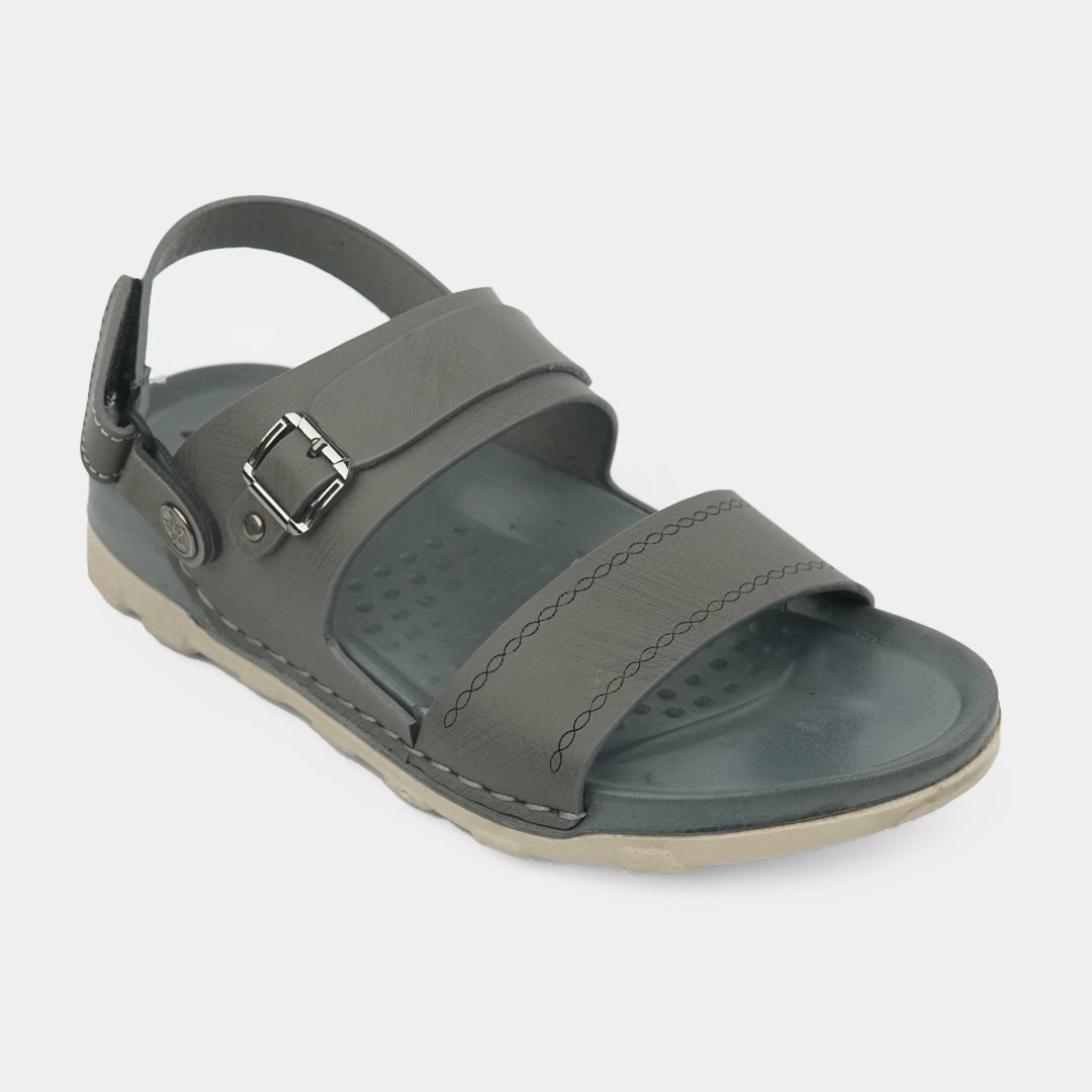 Kids Soft & Stylish Microfiber Sandals- 4-Grey