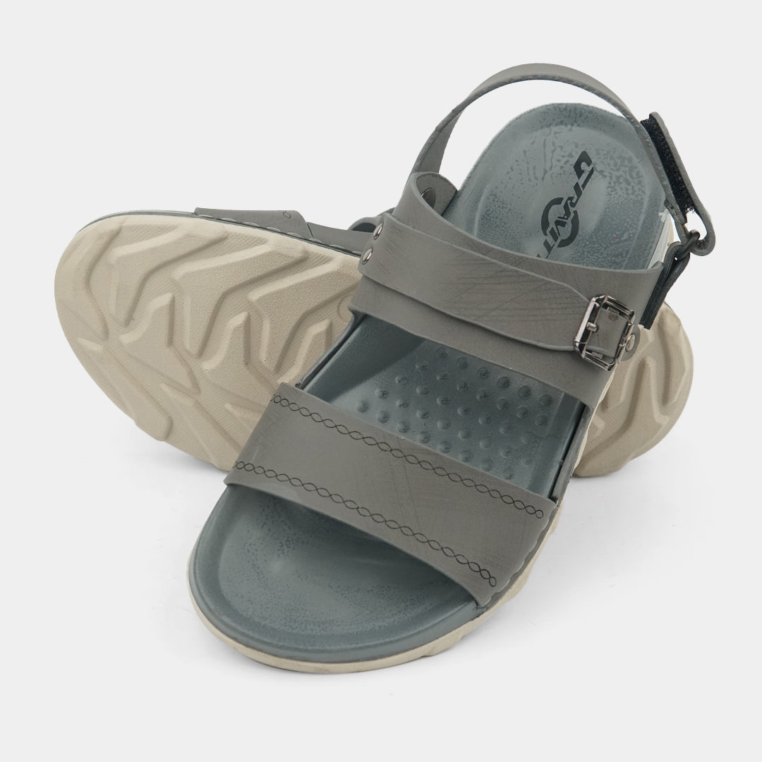 Kids Soft & Stylish Microfiber Sandals- 4-Grey