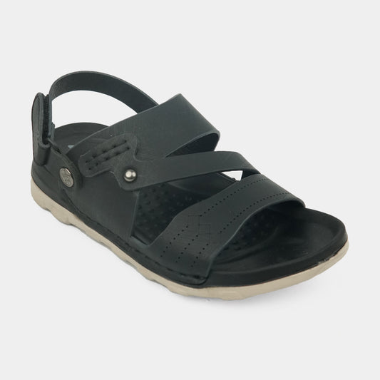 Kids Soft & Stylish Microfiber Sandals- 5-Black