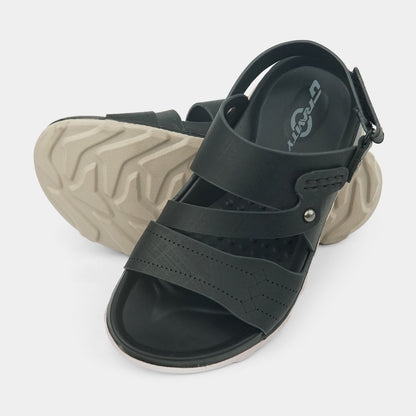 Kids Soft & Stylish Microfiber Sandals- 5-Black
