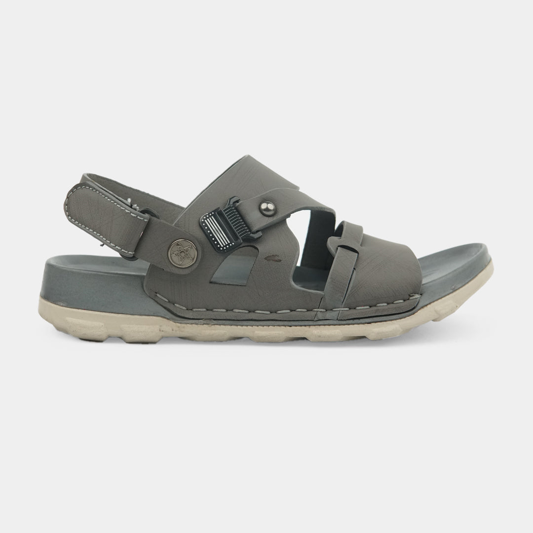 Kids Soft & Stylish Microfiber Sandals- 7-Grey