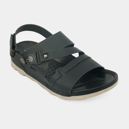 Kids Soft & Stylish Microfiber Sandals- 6-Black