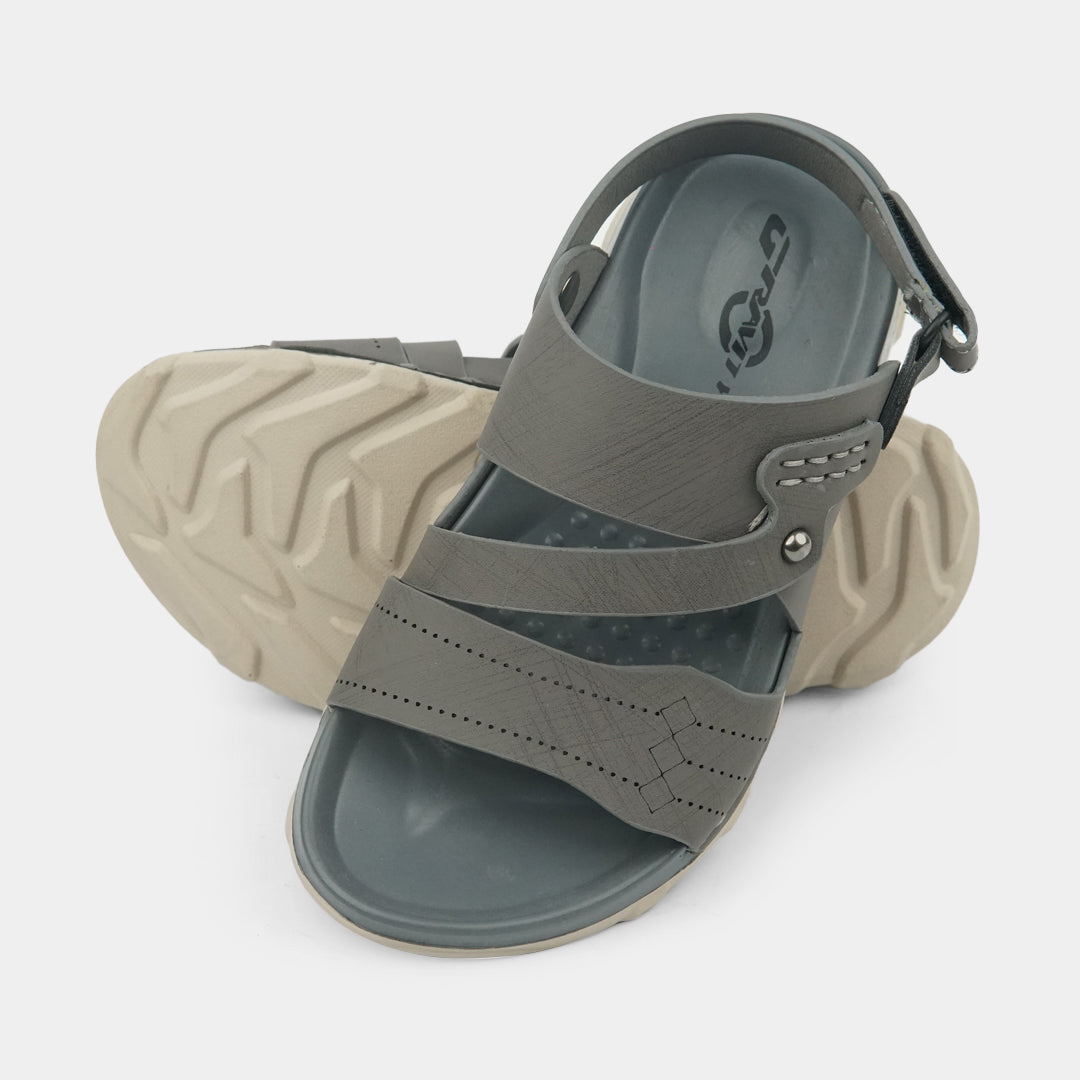 Kids Soft & Stylish Microfiber Sandals- 9-Grey