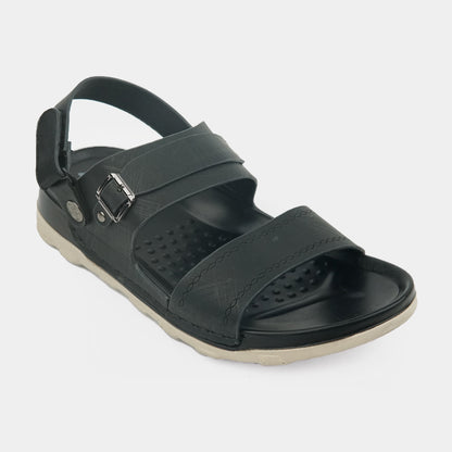 Kids Soft & Stylish Microfiber Sandals- 8-Black