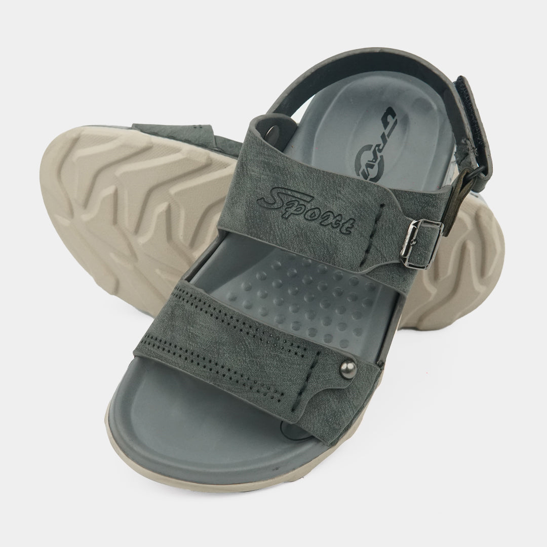 Kids Soft & Stylish Microfiber Sandals- 11-Black