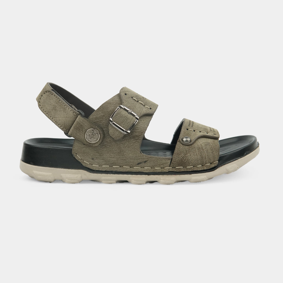 Kids Soft & Stylish Microfiber Sandals- 13-Grey